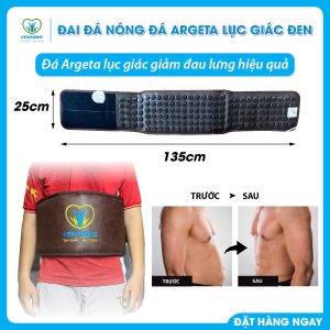 Đai đá nóng Hàn Quốc nịt bụng giảm cân, giảm mỡ bụng, massage Kensonic KS-Belt 205 kích thước 25*135cm