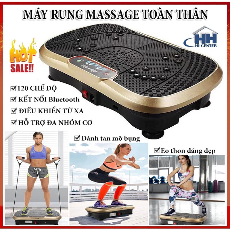 Máy rung lắc toàn thân giảm béo hiệu quả-thiết bị giảm cân, máy tập mỡ bụng 120 cấp độ rung
